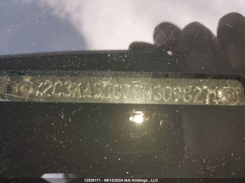 2008 Chrysler 300 Touring VIN: 2C3KA53G78H309827 Lot: 12028171