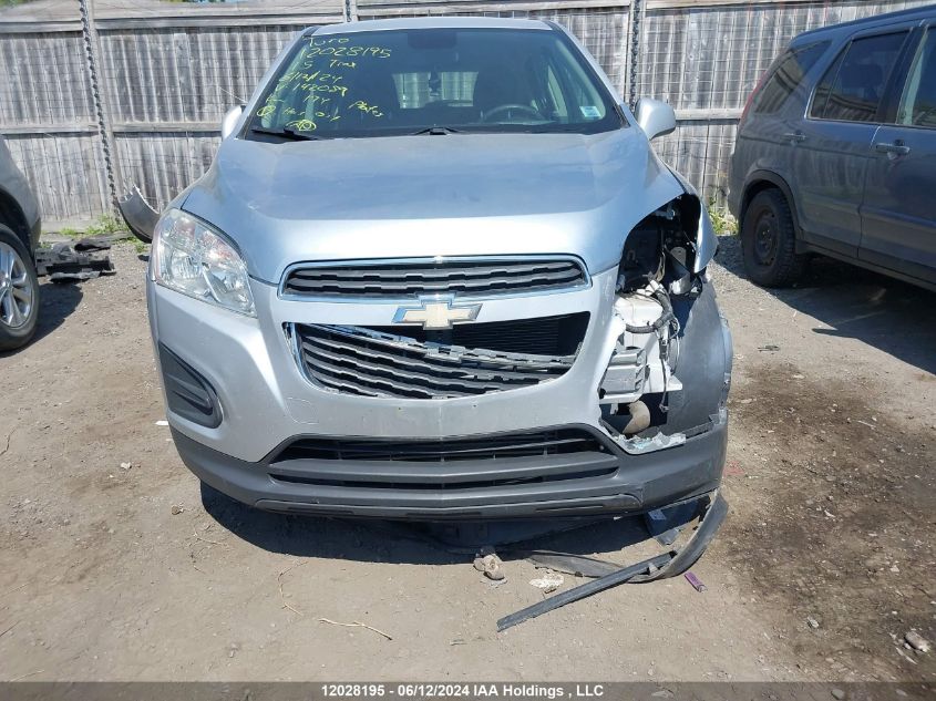 2015 Chevrolet Trax VIN: 3GNCJKSB5FL142089 Lot: 12028195