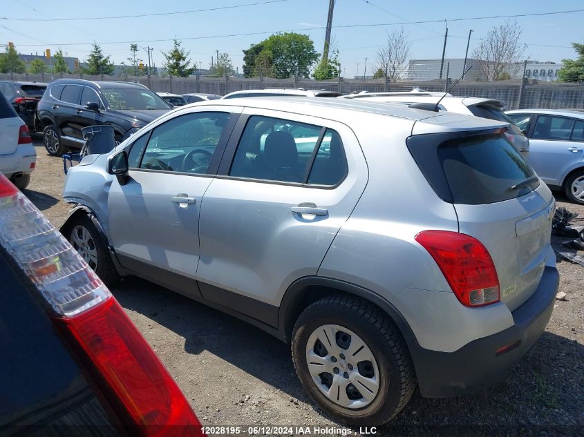 2015 Chevrolet Trax VIN: 3GNCJKSB5FL142089 Lot: 12028195