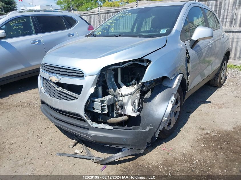 2015 Chevrolet Trax VIN: 3GNCJKSB5FL142089 Lot: 12028195