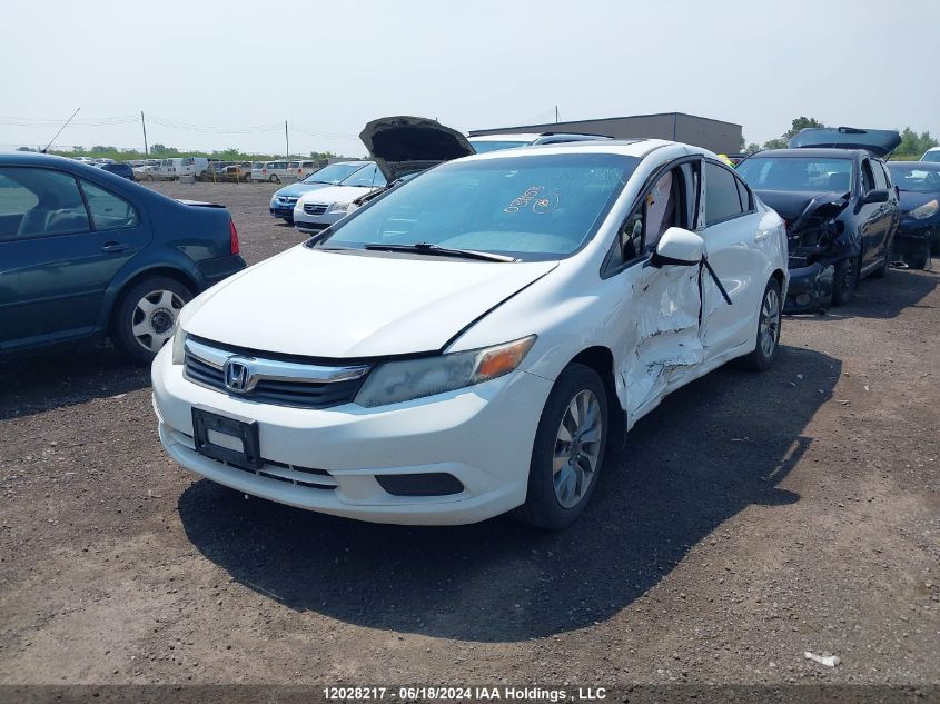 2012 Honda Civic Sdn VIN: 2HGFB2F53CH037158 Lot: 12028217