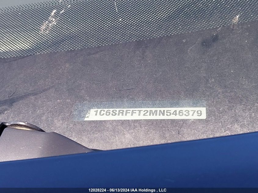 2021 Ram 1500 Big Horn VIN: 1C6SRFFT2MN546379 Lot: 12028224