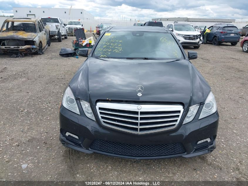 2011 Mercedes-Benz E-Class VIN: WDDHF8HB4BA478687 Lot: 12028247