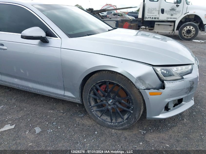 2017 Audi A4 VIN: WAUANAF4XHN014599 Lot: 12028275