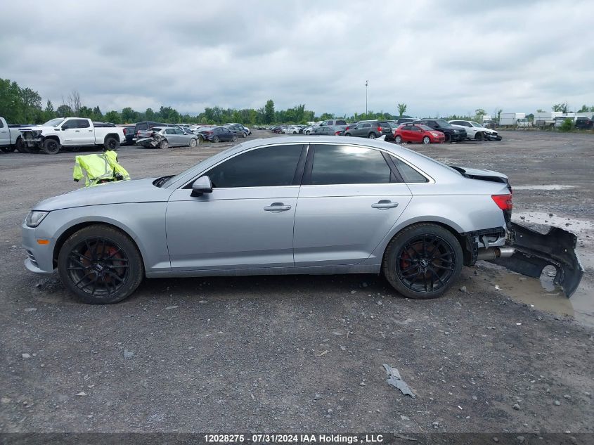 2017 Audi A4 VIN: WAUANAF4XHN014599 Lot: 12028275