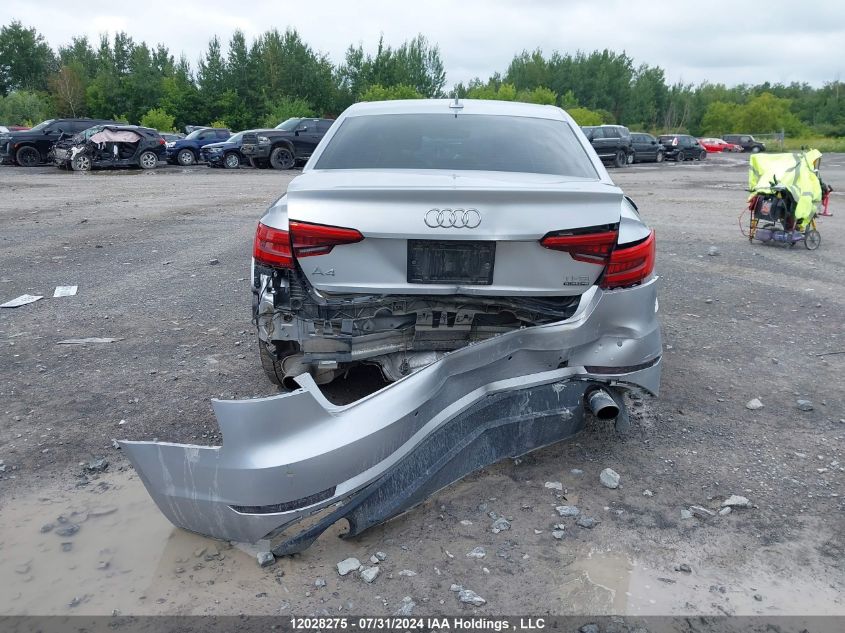 2017 Audi A4 VIN: WAUANAF4XHN014599 Lot: 12028275