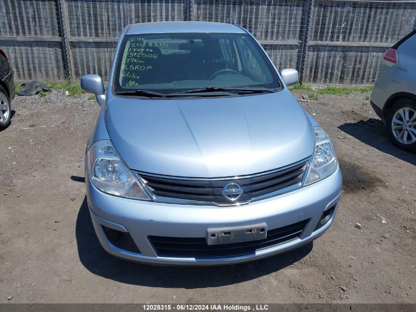 2011 Nissan Versa VIN: 3N1BC1CP6BL392506 Lot: 12028315