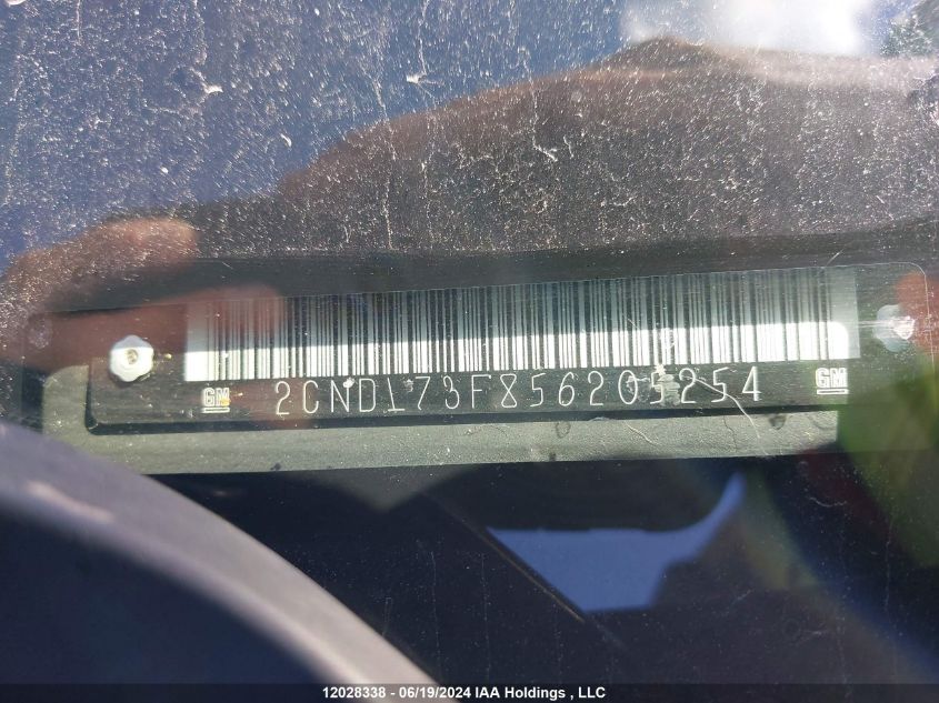 2005 Chevrolet Equinox Lt VIN: 2CNDL73F856205254 Lot: 12028338