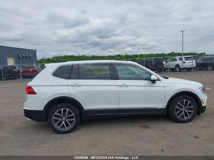 2019 Volkswagen Tiguan VIN: 3VV2B7AX7KM026085 Lot: 12028348