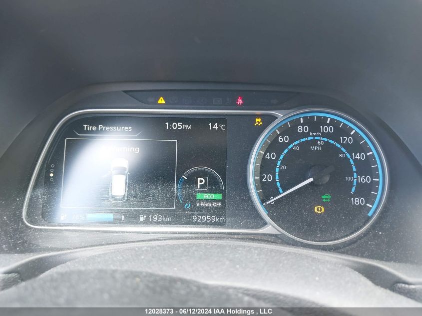 2018 Nissan Leaf VIN: 1N4AZ1CP6JC312290 Lot: 12028373