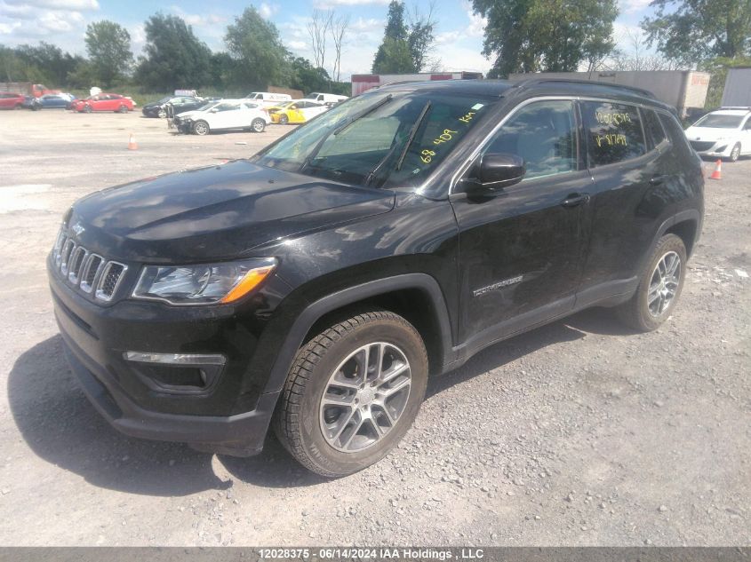 2019 Jeep Compass North VIN: 3C4NJDBB2KT817694 Lot: 12028375