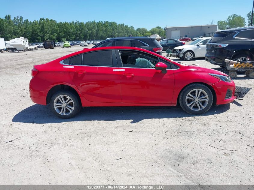 2019 Chevrolet Cruze Lt VIN: 1G1BE5SMXK7124383 Lot: 12028377