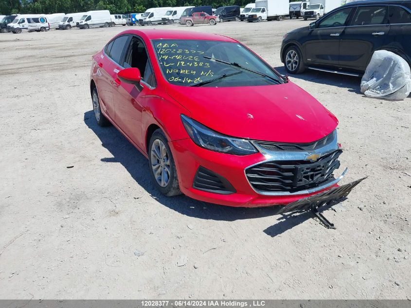 2019 Chevrolet Cruze Lt VIN: 1G1BE5SMXK7124383 Lot: 12028377