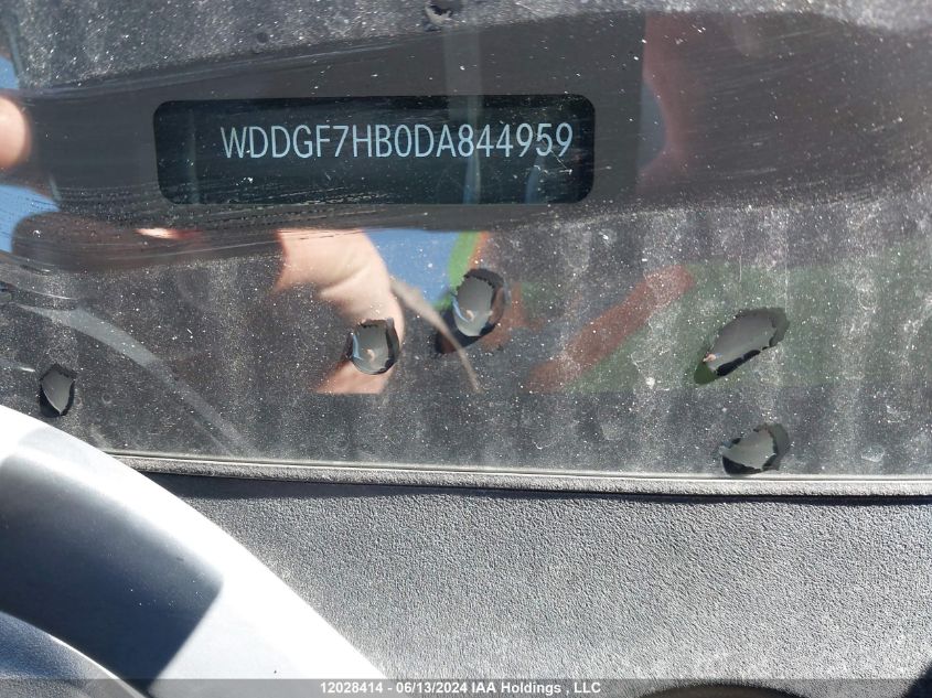 2013 Mercedes-Benz C 63 Amg VIN: WDDGF7HB0DA844959 Lot: 12028414