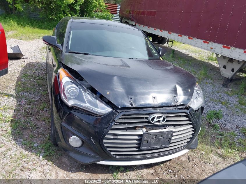 2013 Hyundai Veloster Turbo VIN: KMHTC6AE3DU099506 Lot: 12028422