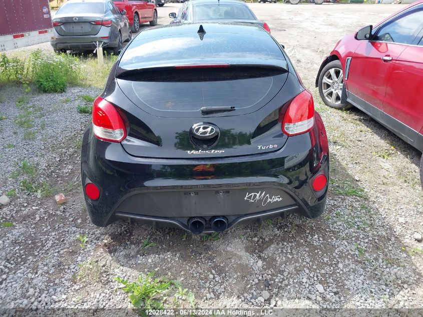 2013 Hyundai Veloster Turbo VIN: KMHTC6AE3DU099506 Lot: 12028422