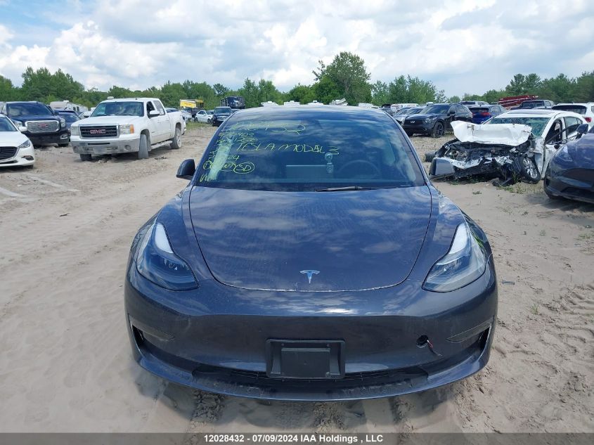 2023 Tesla Model 3 VIN: 5YJ3E1EA1PF435403 Lot: 12028432