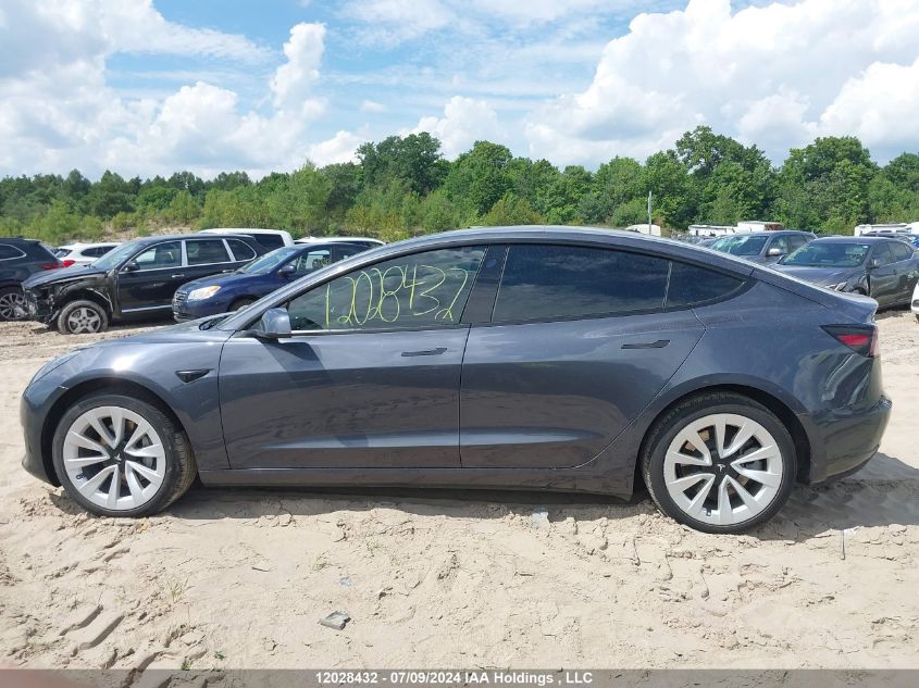 2023 Tesla Model 3 VIN: 5YJ3E1EA1PF435403 Lot: 12028432