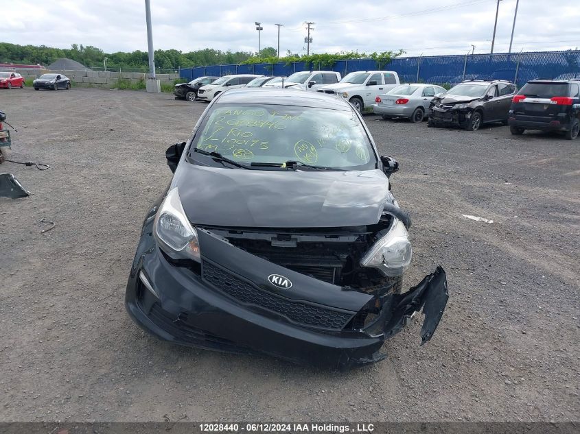 2017 Kia Rio VIN: KNADM4A34H6100193 Lot: 12028440