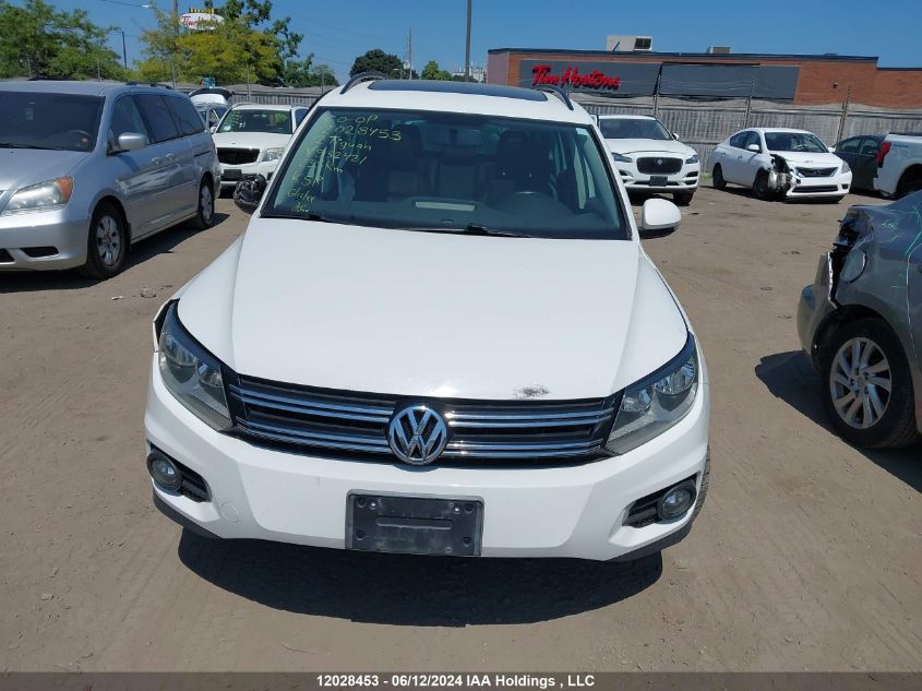 2012 Volkswagen Tiguan VIN: WVGAV7AX9CW532421 Lot: 12028453