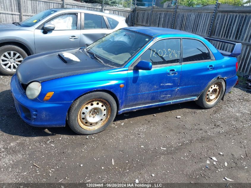 2002 Subaru Impreza Wrx VIN: JF1GD29692G514287 Lot: 12028465