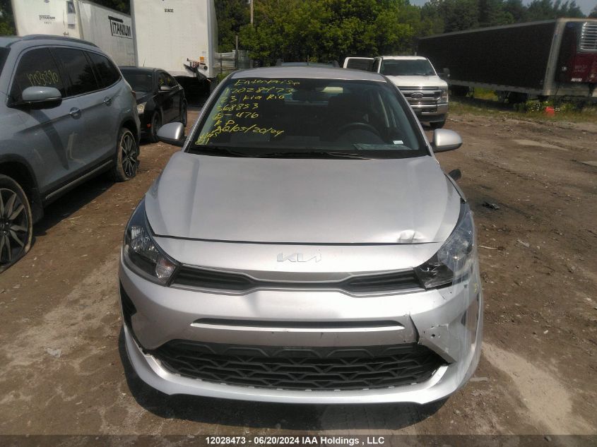 2023 Kia Rio S VIN: 3KPA25ADXPE568853 Lot: 12028473