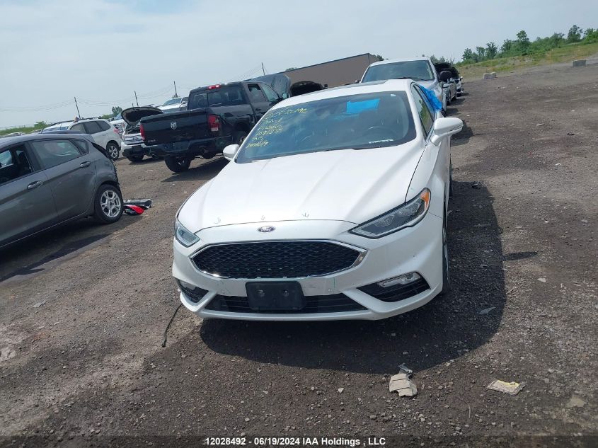 2017 Ford Fusion V6 Sport VIN: 3FA6P0VP0HR169125 Lot: 12028492