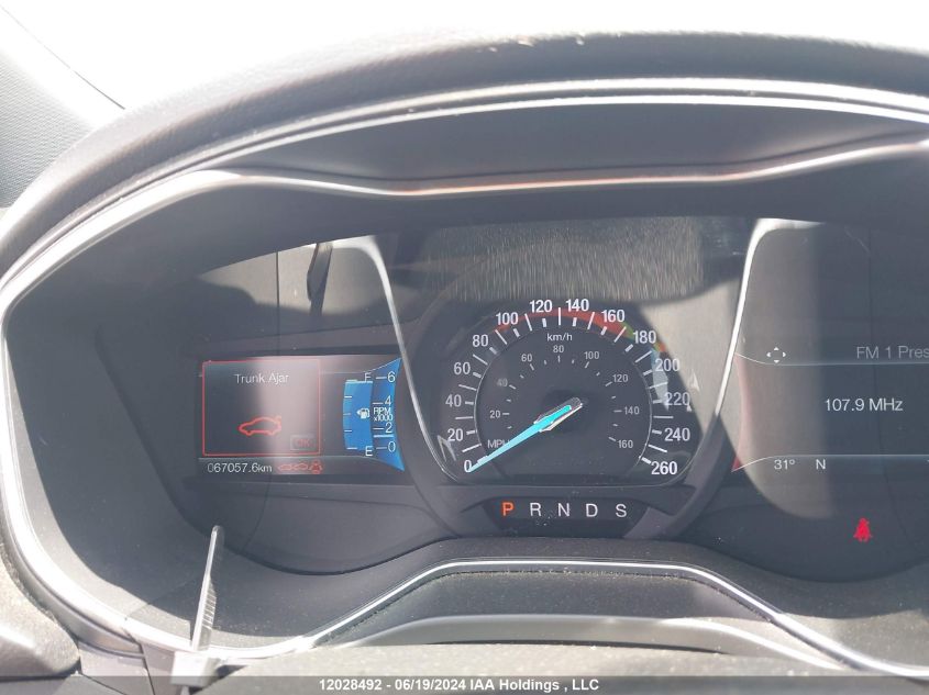 2017 Ford Fusion V6 Sport VIN: 3FA6P0VP0HR169125 Lot: 12028492