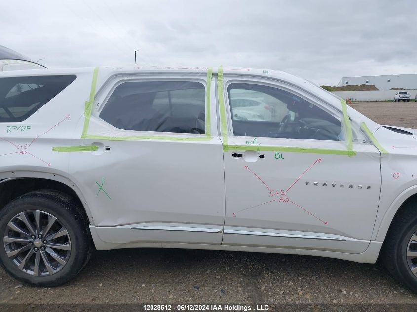 2022 Chevrolet Traverse VIN: 1GNEVKKW3NJ105712 Lot: 12028512