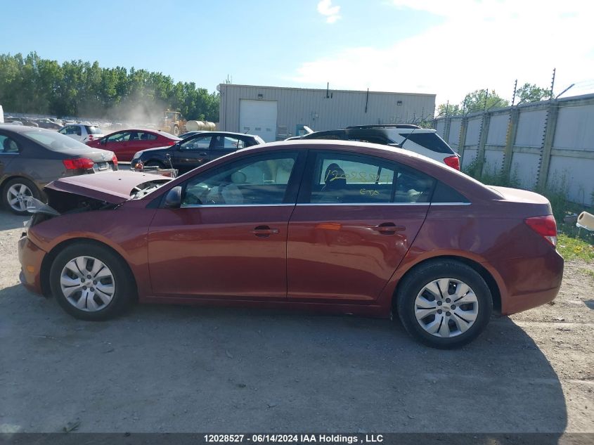 2012 Chevrolet Cruze VIN: 1G1PC5SHXC7376196 Lot: 12028527