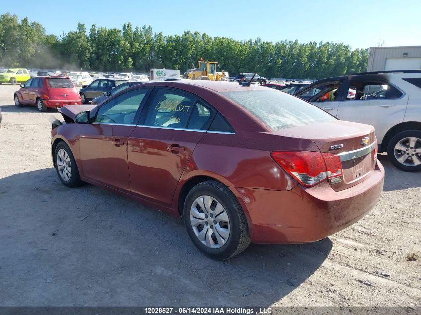 2012 Chevrolet Cruze VIN: 1G1PC5SHXC7376196 Lot: 12028527