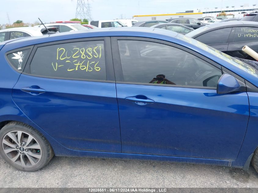 2016 Hyundai Accent VIN: KMHCT5AE2GU276156 Lot: 12028551