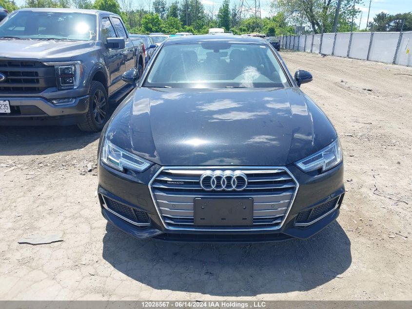 2019 Audi A4 VIN: WAUBNAF46KN004938 Lot: 12028567