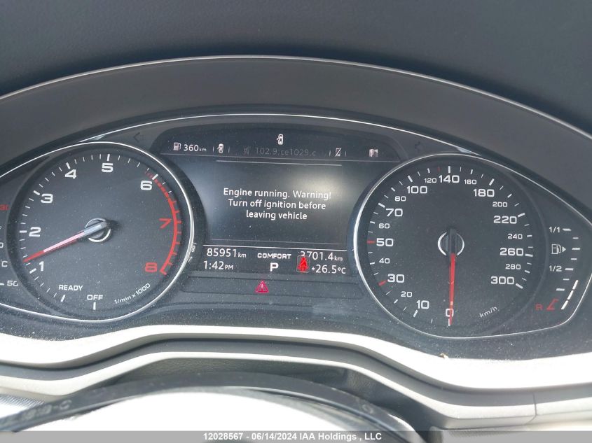 2019 Audi A4 VIN: WAUBNAF46KN004938 Lot: 12028567