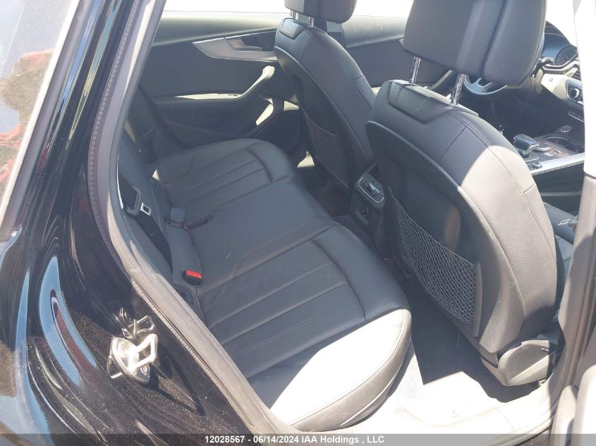 2019 Audi A4 VIN: WAUBNAF46KN004938 Lot: 12028567