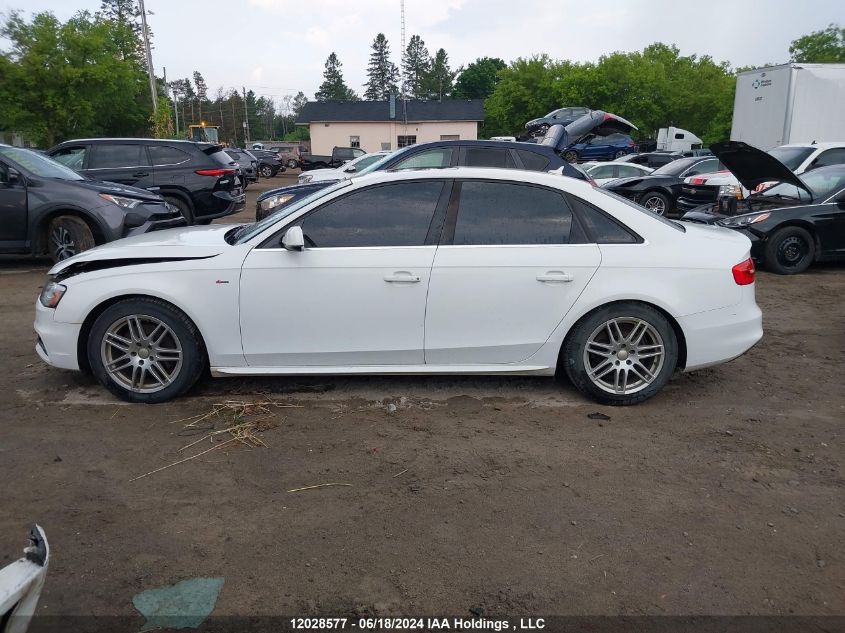 2013 Audi A4 VIN: WAUKFCFL3DN023112 Lot: 12028577