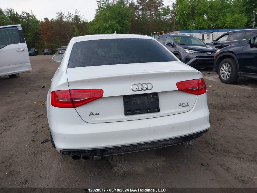 2013 Audi A4 VIN: WAUKFCFL3DN023112 Lot: 12028577