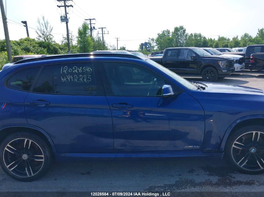 2014 BMW X1 VIN: WBAVM5C53EVV92225 Lot: 12028584