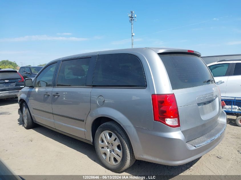 2016 Dodge Grand Caravan Se/Sxt VIN: 2C4RDGBG2GR114063 Lot: 12028646