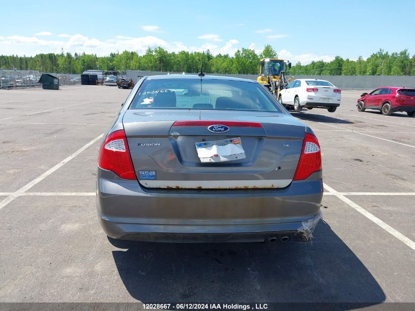 2012 Ford Fusion Se VIN: 3FAHP0HA1CR443280 Lot: 12028667