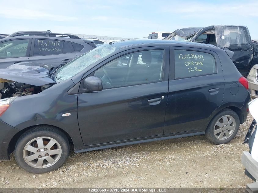 2014 Mitsubishi Mirage Es VIN: ML32A4HJ3EH015209 Lot: 12028669