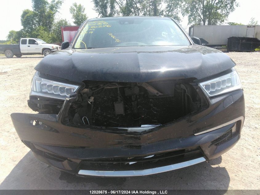 2019 Acura Mdx VIN: 5J8YD4H85KL802846 Lot: 12028675