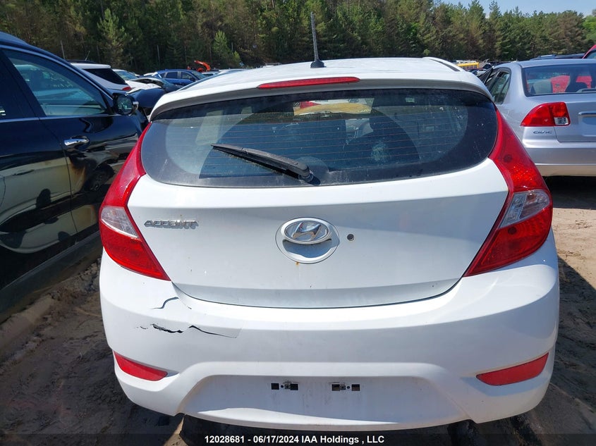 2017 Hyundai Accent Se VIN: KMHCT5AE6HU343620 Lot: 12028681