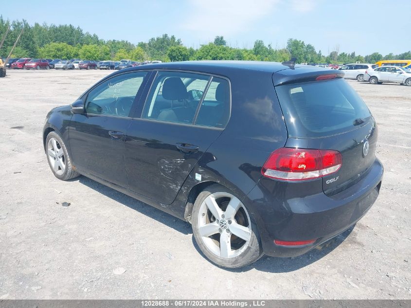 2012 Volkswagen Golf VIN: WVWCA7AJ6CW191144 Lot: 12028688