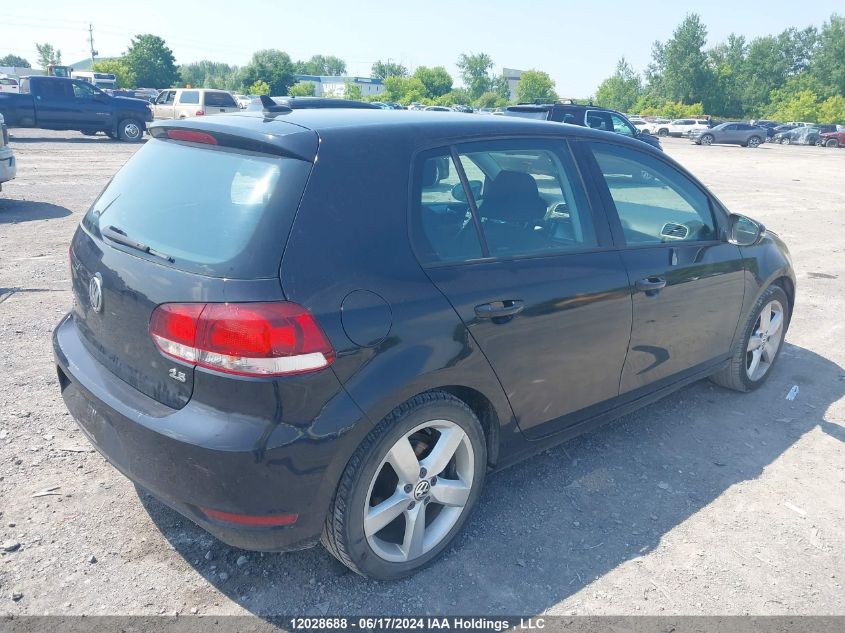 2012 Volkswagen Golf VIN: WVWCA7AJ6CW191144 Lot: 12028688