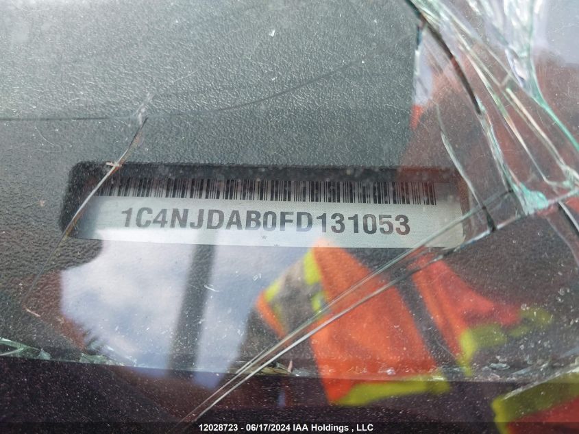 2015 Jeep Compass Sport VIN: 1C4NJDAB0FD131053 Lot: 12028723