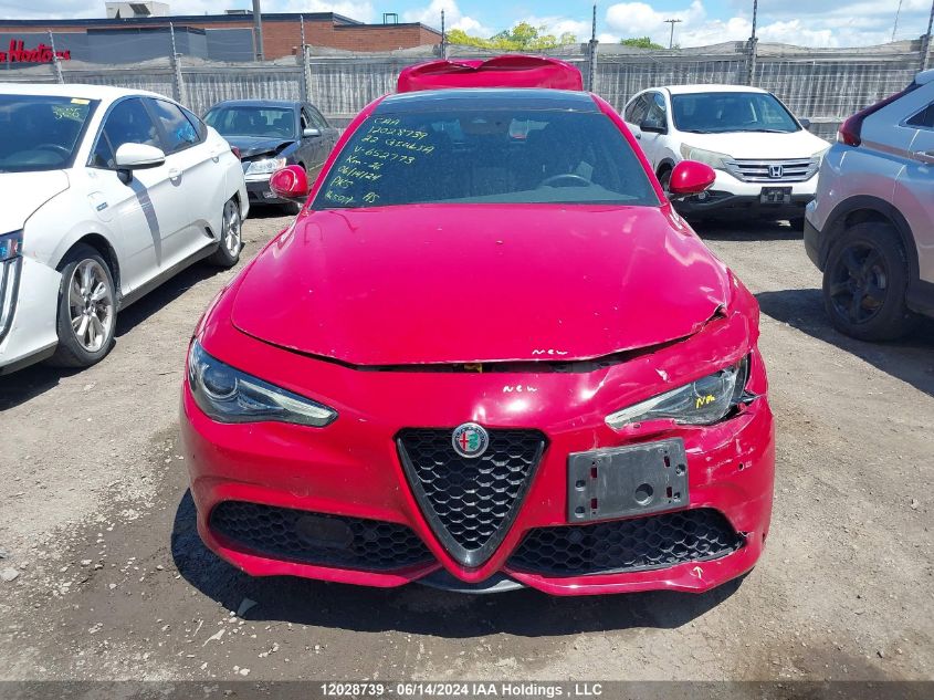 2022 Alfa Romeo Giulia Sprint Awd VIN: ZARFANANXN7652773 Lot: 12028739
