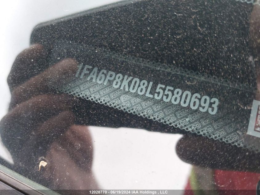 2020 Ford Mustang Bullitt VIN: 1FA6P8K08L5580693 Lot: 12028770