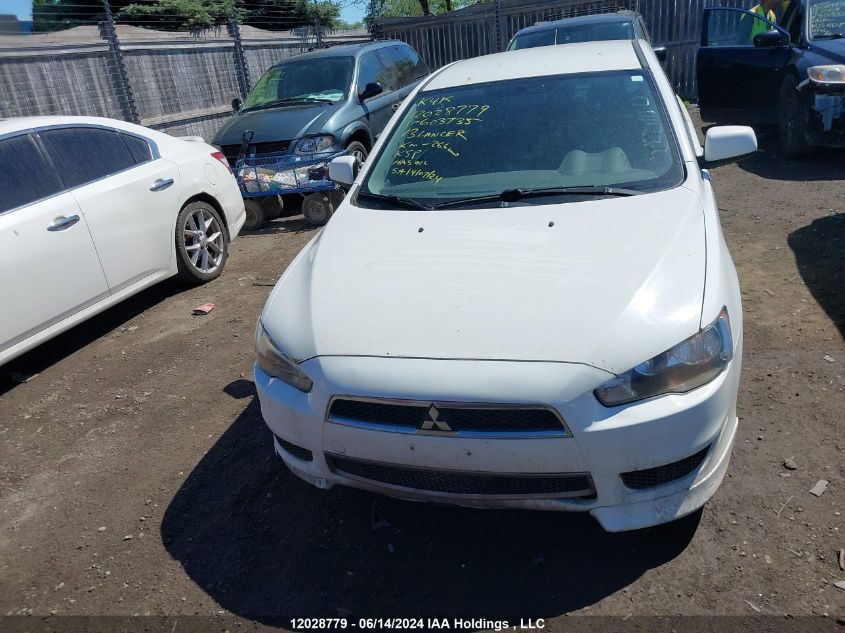 2013 Mitsubishi Lancer VIN: JA32U2FU3DU603735 Lot: 12028779