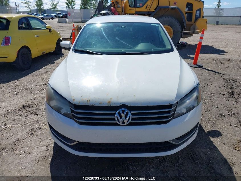 2013 Volkswagen Passat S VIN: 1VWAH7A32DC007760 Lot: 12028793